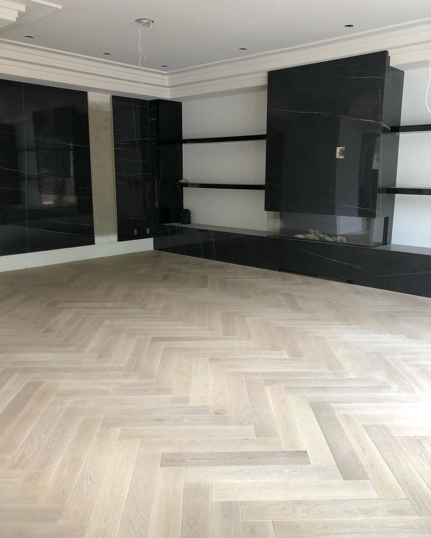 High Style Flooring herringbone installation